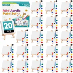 20 Set Mini Canvas Painting Kit
