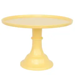 LARGE DAISY YELLOW MELAMINE CAKE STAND