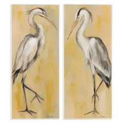 Stupell Industries Vintage Style Herons 2pc Wall Plaque Set By Silvia Vassileva