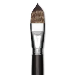 Escoda Vintage Synthetic Brush - Filbert, LongHandle, Size 24