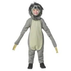 Sloth Child Costume Full Body Jumpsuit Extra Long Arms Halloween Outfit