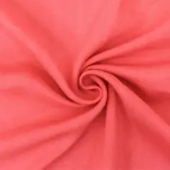 Red Solid Rayon Challis Woven Fabric By the Yard