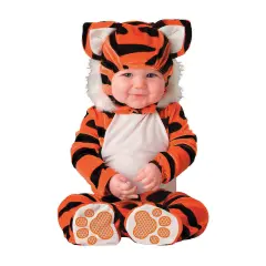 Infant Tiger Tot Costume with Hood Ears and Skid Resistant Feet