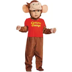 Curious George Toddler Costume Plush Jumpsuit with Character Headpiece