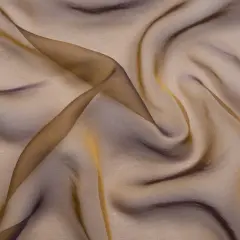 1 Yard Chiffon-Like Silk Voile 54" Wide Navy & Gold Iridescent for Dresses & Skirts