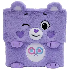 Care Bears: Storables 10" Box - Share Bear - Purple Character Themed Bin, Fabric Storage Container, Opening Top Lid, Holds Toys Books & More, Licensed