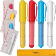 Fabric Chalk Markers for Sewing (Red & Yellow & Blue & White)