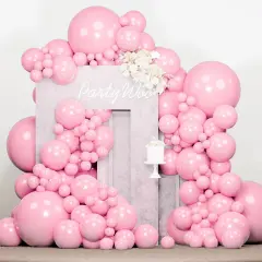 138 pcs Light Pink Balloons (Pink-y48)
