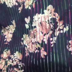 1 Yard Rayon Brunt Out Print Fabric for Flowy Dresses and Boho Fashion 60 Inches Wide