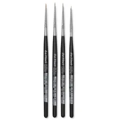 Da Vinci Micro Maestro Kolinsky Brushes - Round, Short Handle, Set of 4