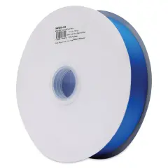 Morex Recycled Double Faced Satin Ribbon - Electric Blue, 1-1/2" x 100 yd
