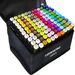 Alcohol Markers 120 Colors with Base Dual Tip