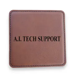 Coaster - A.I. Tech Support - SET OF 2 - Leather or Stitched Cork Rawhide