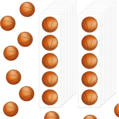 120 Pcs Basketball Stickers Vinyl, Basketball Stickers for Water Bottle Kids Girls Boys, Sports Ball Decals Waterproof for Basketball Sports