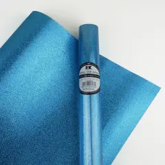 Best Creation Glitter Gift Wrap, 30 x 36-Inch Sky Blue 2 ROLLS
