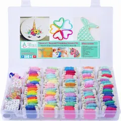Embroidery Floss - 276pcs Embroidery Thread and Accessories - Colors are Labeled with Std Codes - Perfect Thread for Cross Stitch, Hand Embroidery