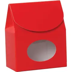 Pack/6: Red Gourmet Candy Box - 4 x 2-5/8 x 8-1/2"