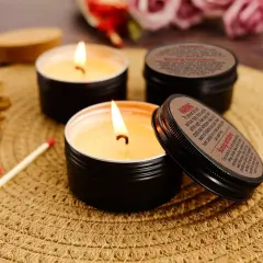 1000 Pcs Warning Labels, 1.5 Inch Safety Stickers for Candle Making DIY Jars, Brown