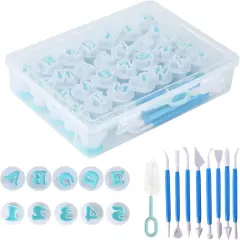 Alphabet & Number Cookie Cutter Set 36 Pieces