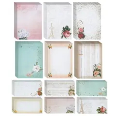 90 Piece Vintage Letter Writing Paper Set (60 Floral Stationery and 30 Matching Envelopes) Multicolor