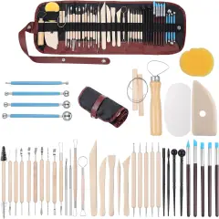 Clay Tools 43PCS Pottery Tools Clay Sculpting Tools Polymer Clay Tools Kit