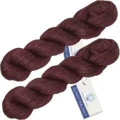 Slinky Malinky Superwash Merino Sock Yarn with Tencel - Silky & Strong. Pacific Northwest Hand Dyed. Fingering Weight #1. Alpenglow 2 pack