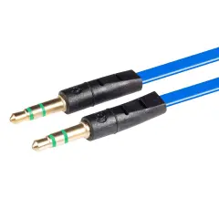 Insten 3.5mm Audio Cable Male to Male 3.3ft Aux Stereo Extension Cable Cord for iPad iPhone 6S 6 Plus iPod Touch Nano Classic / Samsung Galaxy S9 S10 S9+ S8 S7 S6 J7 J3 Plus Edg, Dark Blue