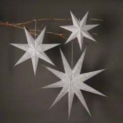 Handmade Paper Star 46 Cm (Dia) - White