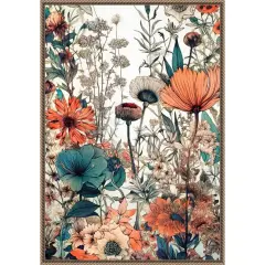 Meadow flowers 9 by Justyna Jaszke Framed Canvas Wall Art
