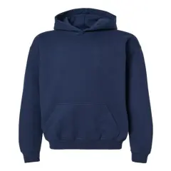 Gildan&reg; Youth Midweight Hooded Turtle Neck Long Sleeve Sweatshirt Navy