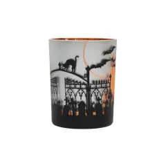5" Tall x 4" Wide Haunted Mansion Halloween Glass Container Medium