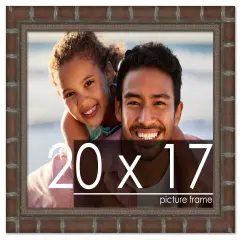 20x17 Modern Bamboo Picture Frame with UV-Resistant Acrylic & Acid Free Backing, Available in5 Finishes - Gold, Silver, Brown, Black, and Natural