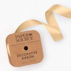 SATIN RIBBON SPOOL Gold