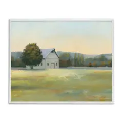 Stupell Industries Rural Countryside Cottage Framed Giclee Art White Frame