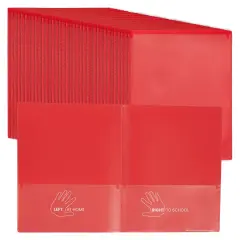 2-Pocket Parent-Teacher Classroom Communication Folder, 36-Piece Red