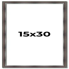 Panoramic Shadow Box 1.75" Deep Brown Frame - UV Acrylic, Backing, Hanging Hardware