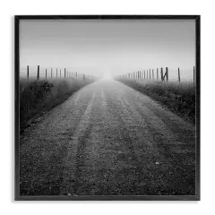 Stupell Industries Foggy Country Road Framed Giclee Wall Art Design by Chip Forelli