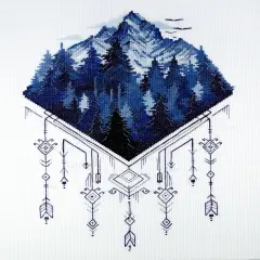 Counted Cross-stitch kit - Silver land