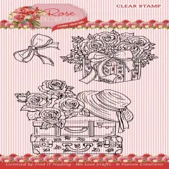 Find It Trading Yvonne Creations Clear Stamps-Transporter, Rose Decorations