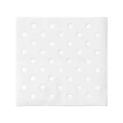 Durable White with Silver Dots Paper Beverage/Cocktail Napkins (600 Napkins)