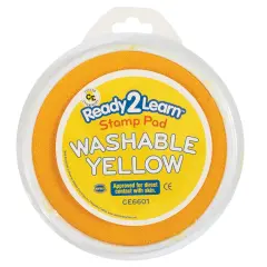 Jumbo Circular Washable Stamp Pad - Yellow - 5.75" dia.
