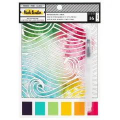 Vicki Boutin Mixed Media Paper Pad 6"X8" 16/Pkg-Watercolor