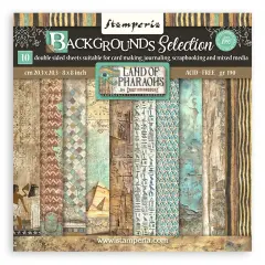 Stamperia Backgrounds Double-Sided paper Pad 8"X8" 10/Pkg-Fortune