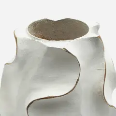 Decorative Handcrafted Accent Wood Vase-5x15"