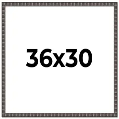 Deco Black Picture Frame - UV Acrylic, Backing Board, Hanging Hardware Included