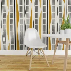 Peel & Stick Wallpaper 2FT Wide Modern Bold Mixed Print Custom Removable Wallpaper by Spoonflower