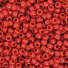 Pony Beads, Red, 6 mm x 9 mm, 1000 Pieces