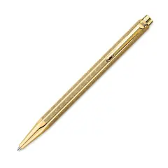 Caran d'Ache Ecridor Chevron Ballpoint Pen - Gilded