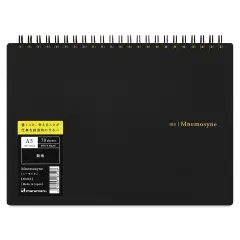 Maruman Mnemosyne Notebook - Black, A5, Blank