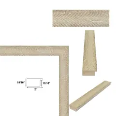 Drift Barnwood White Wash Rustic Picture Frame 14x18 frame